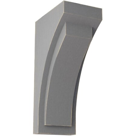 Ekena Millwork 5 1/2"W x 7 3/4"D x 14"H Jumbo Felix Wood Vintage Decor Corbel, Pebble Grey CORWD05X07X14FEPG